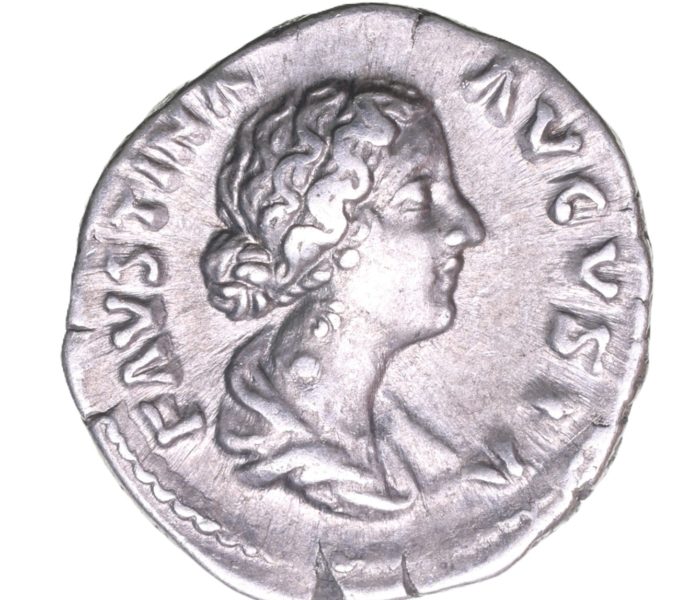Faustina Junior wife of Marcus Aurelius AD 161-180 Silver Denarius  The Little Busby Hoard