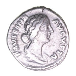 Faustina Junior wife of Marcus Aurelius AD 161-180 Silver Denarius  The Little Busby Hoard