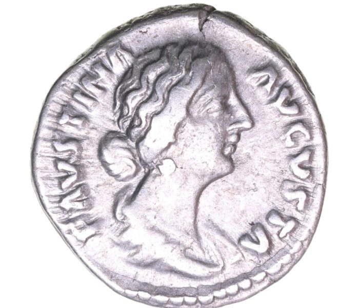 Faustina Junior wife of Marcus Aurelius AD 161-180 Silver Denarius  The Little Busby Hoard