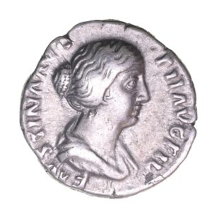 Faustina Junior wife of Marcus Aurelius AD 161-180 Silver Denarius  The Little Busby Hoard