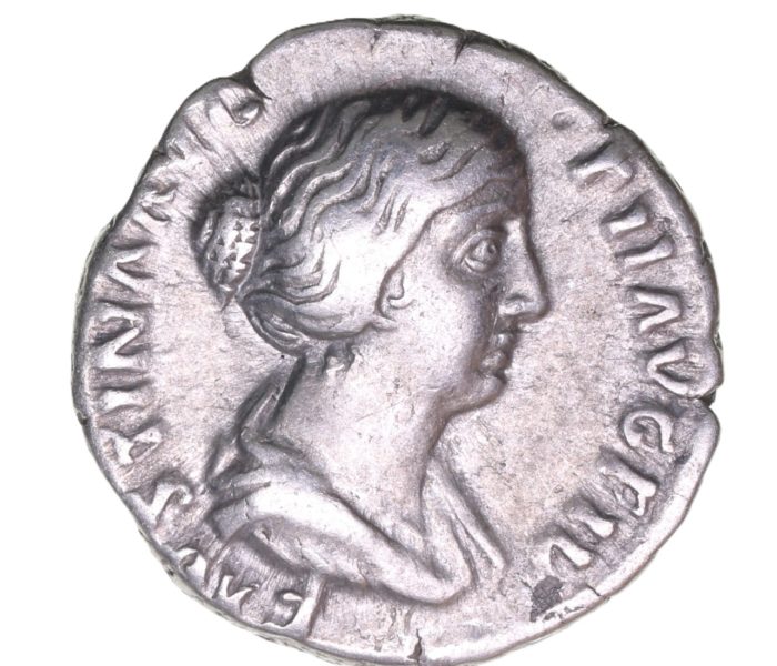 Faustina Junior wife of Marcus Aurelius AD 161-180 Silver Denarius  The Little Busby Hoard