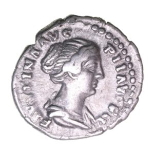 Faustina Junior wife of Marcus Aurelius AD 161-180 Silver Denarius  The Little Busby Hoard