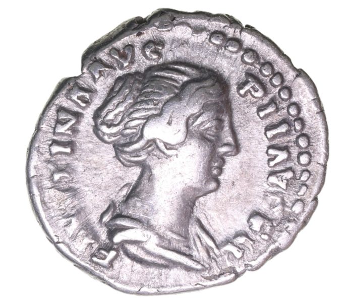 Faustina Junior wife of Marcus Aurelius AD 161-180 Silver Denarius  The Little Busby Hoard