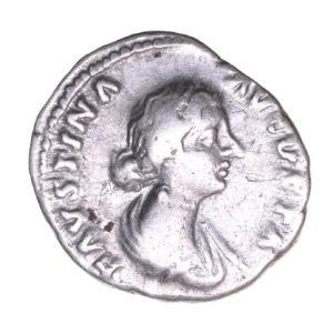 Faustina Junior wife of Marcus Aurelius AD 161-180 Silver Denarius  The Little Busby Hoard