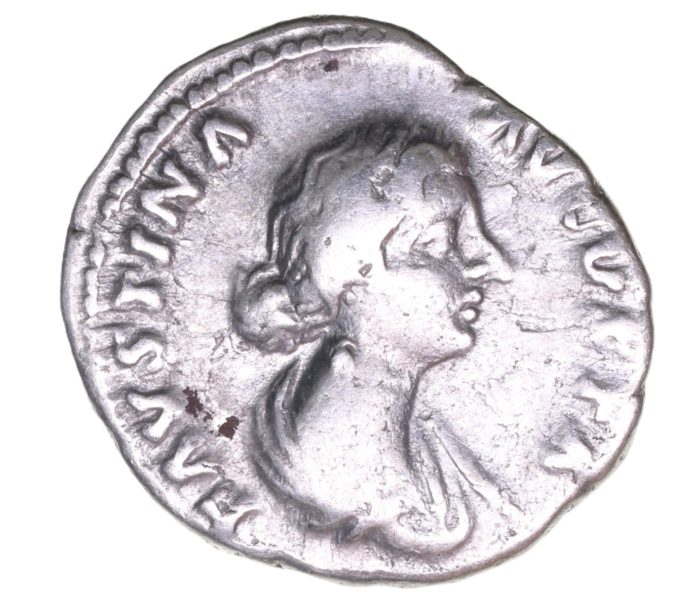 Faustina Junior wife of Marcus Aurelius AD 161-180 Silver Denarius  The Little Busby Hoard