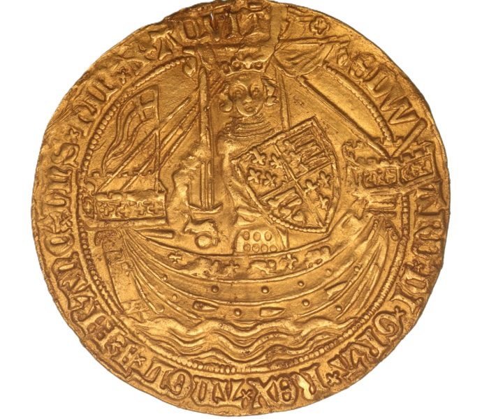 Edward III AD 1327-1377 Gold Noble Post Treaty Period Calais