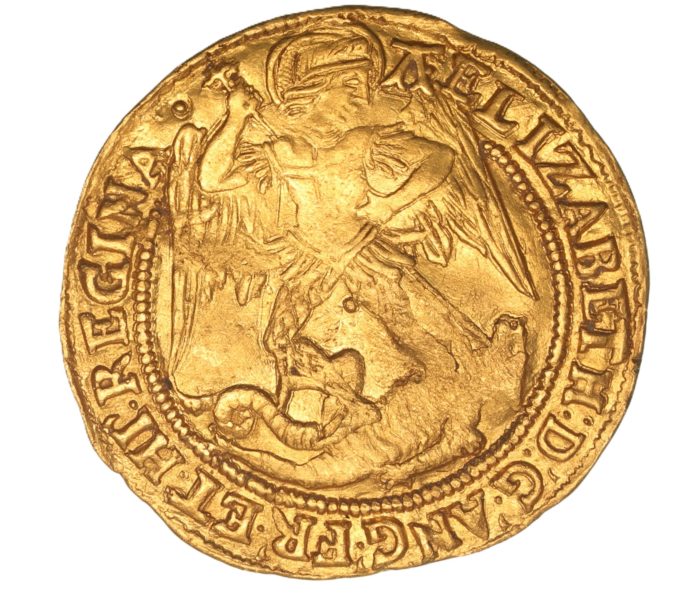 Elizabeth I AD 1558-1603 Gold Angel 6th Issue London