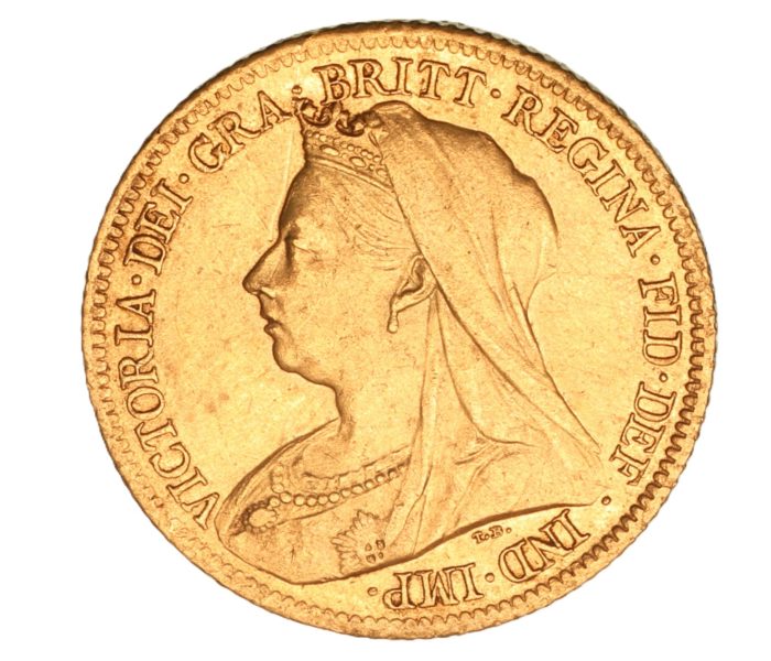 Victoria AD 1837-1901 Gold Half Sovereign AD 1900