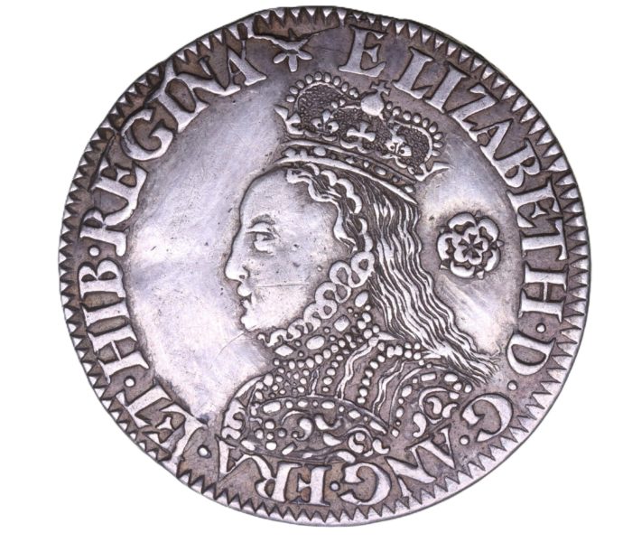Elizabeth I AD 1558-1603 Silver Sixpence Milled AD 1562