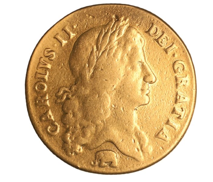 Charles II AD 1660-1685 Gold Two Guineas AD 1664