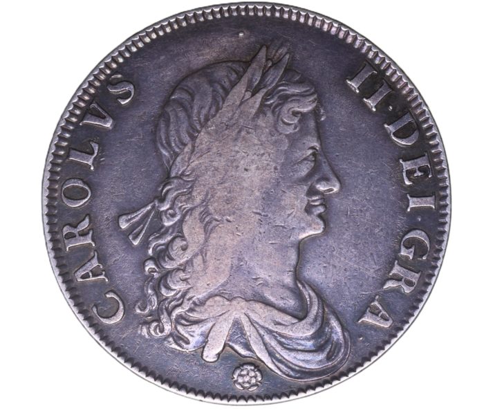 Charles II AD 1660-1685 Silver Crown AD 1662