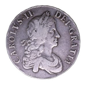 Charles II AD 1660-1685 Silver Crown AD 1668