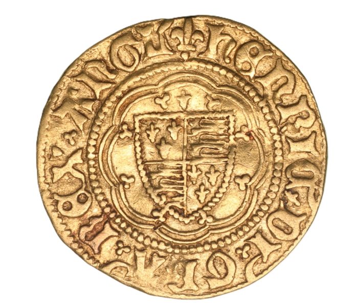 Henry VI AD 1422-1461 Gold Quarter Noble Annulet Issue