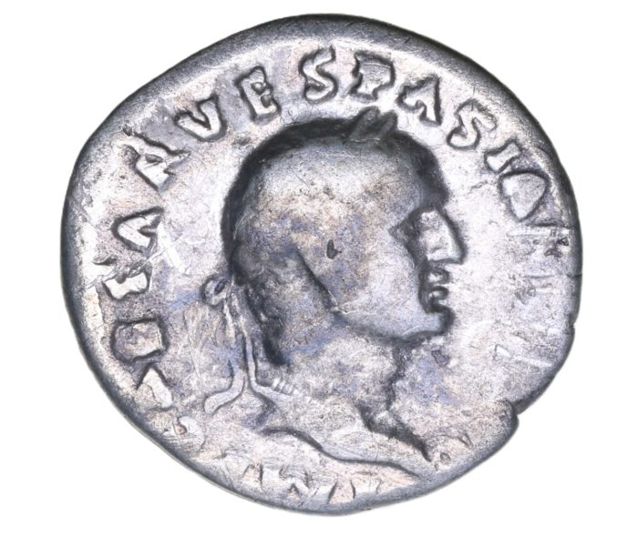 Vespasian AD 69-79 Silver Denarius Rome * British Find*