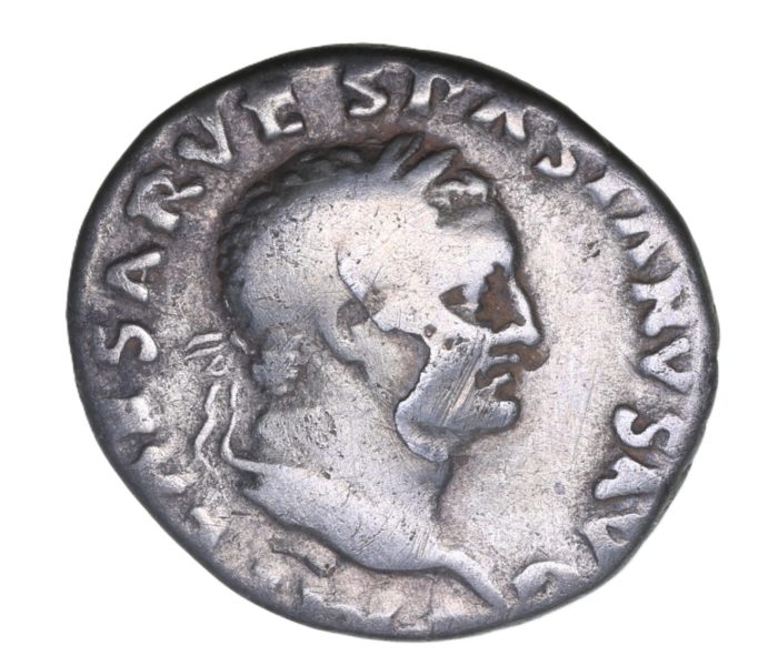 Vespasian AD 69-79 Silver Denarius Rome * British Find*