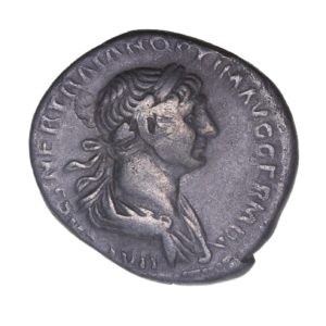 Trajan AD 97-117 Silver Denarius Rome * British Find*