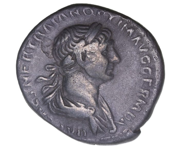 Trajan AD 97-117 Silver Denarius Rome * British Find*