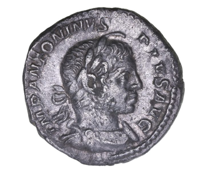 Elagabalus AD 218-222 Silver Denarius Rome * British Find*