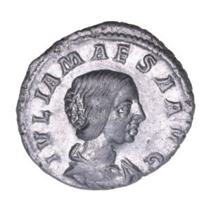 Julia Maesa grandmother of Elagabalus AD 218-222 Silver Denarius Rome * British Find*