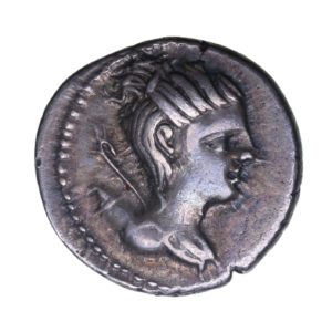Roman Republic C. Postumius Ta 74 BC Silver Denarius
