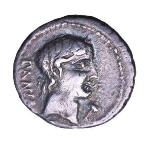 Roman Republic C. Vibius C. F. Pansa 90 BC Silver Denarius