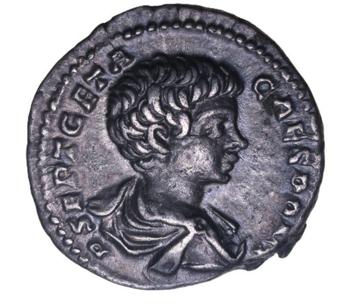 Geta as Caesar AD 209-211 Silver Denarius