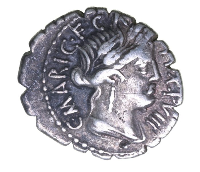 Roman Republic C. Marius Cf Capito 81 BC Silver Denarius