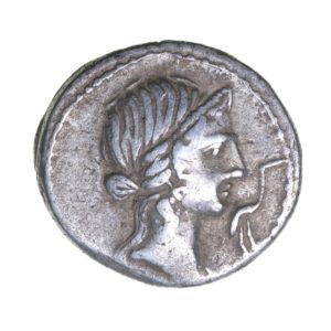 Roman Republic Q. Caecilius Metellus 81 BC Silver Denarius