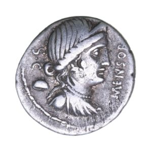 Roman Republic L. Farsuleius Mensor 75 BC Silver Denarius