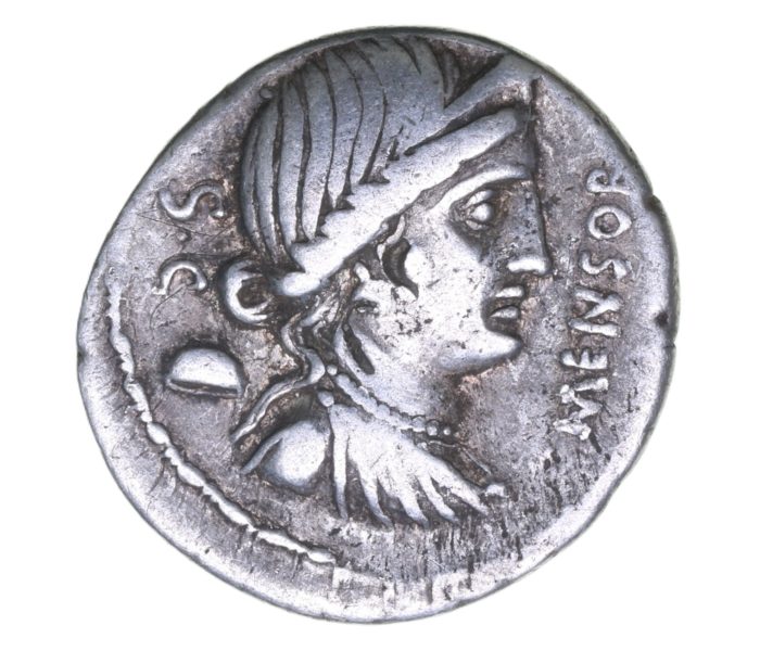 Roman Republic L. Farsuleius Mensor 75 BC Silver Denarius