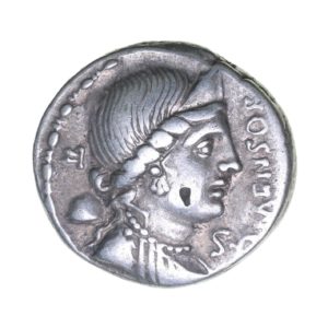 Roman Republic L. Farsuleius Mensor 75 BC Silver Denarius