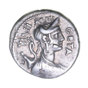 Roman Republic C. Hosidius Cf Geta 68 BC Silver Denarius