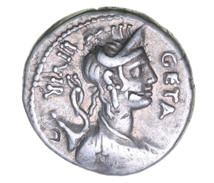 Roman Republic C. Hosidius Cf Geta 68 BC Silver Denarius