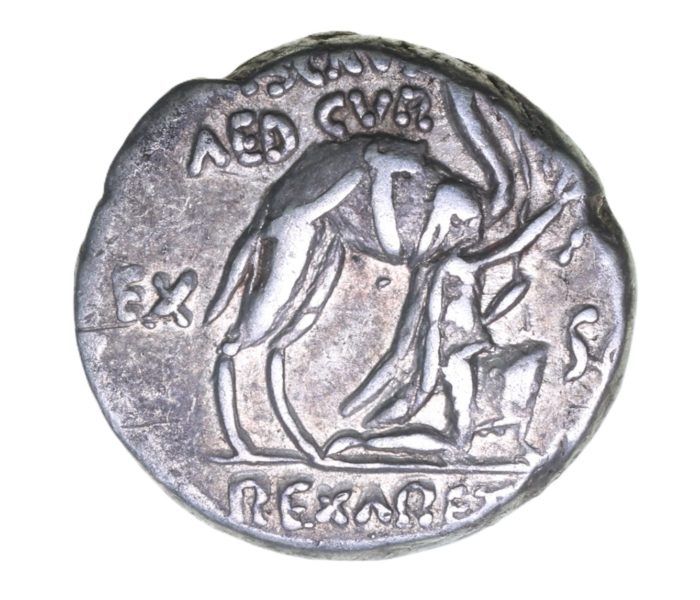 Roman Republic Scaurus & P. Hypsaeus 58 BC Silver Denarius