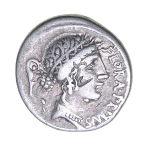 Roman Republic C. Servilius C.f 57 BC Silver Denarius