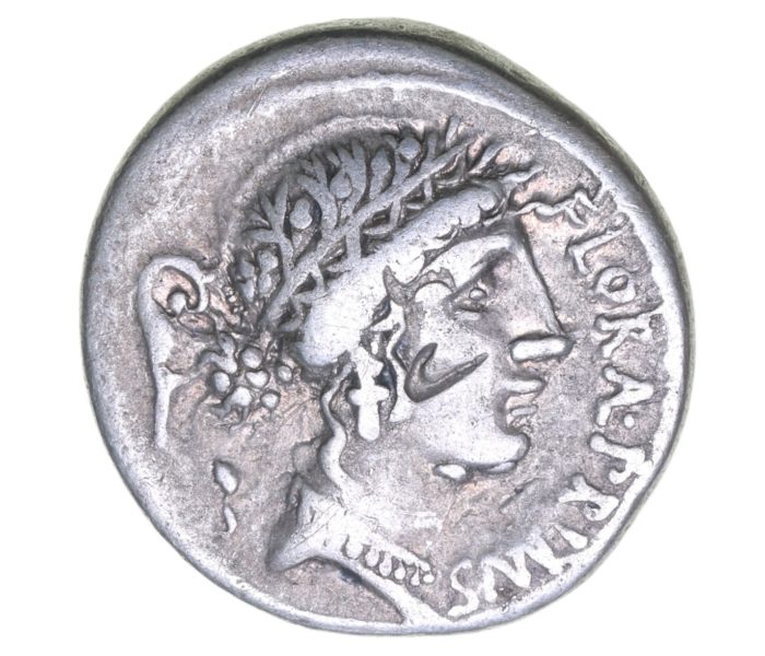 Roman Republic C. Servilius C.f 57 BC Silver Denarius