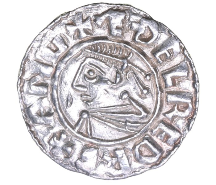 Aethelred II AD 978-1016 Silver Penny Last Small Cross Shrewsbury