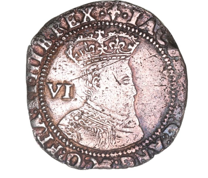 James I AD 1603-1625 Silver Sixpence