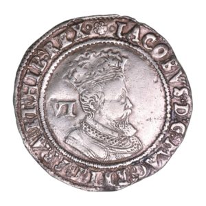 James I AD 1603-1625 Silver Sixpence