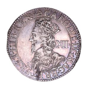 Charles I AD 1625-1649 Silver Shilling Nicholas Briots 2nd  Milled issue