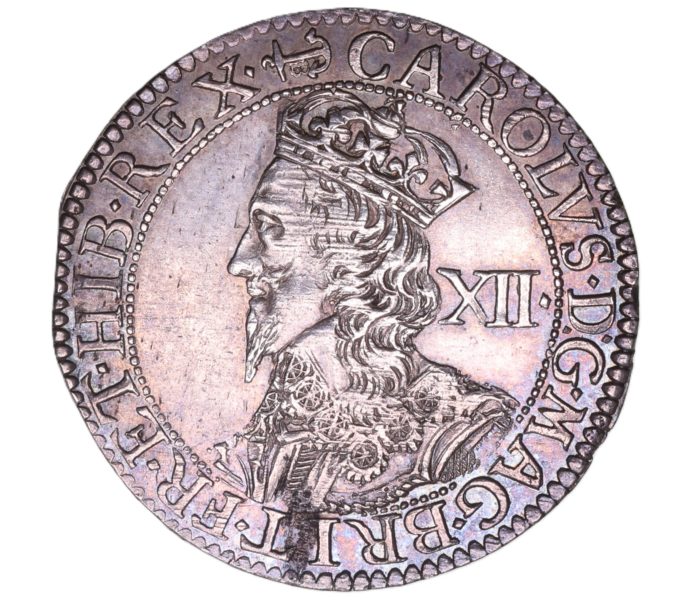Charles I AD 1625-1649 Silver Shilling Nicholas Briots 2nd  Milled issue
