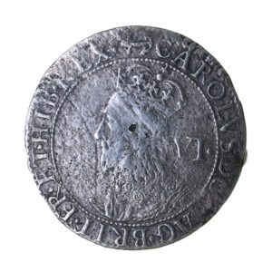 Charles I AD 1625-1649 Silver Sixpence Nicholas Briots 2nd Milled issue
