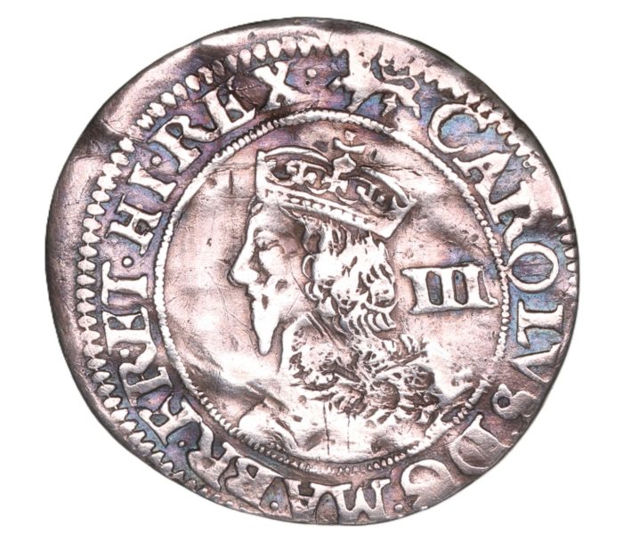 Charles I AD 1625-1649 Silver Threepence York