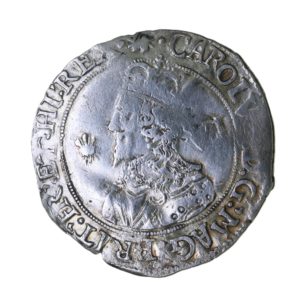 Charles I AD 1625-1649 Silver Sixpence Oxford AD 1644 English Civil War