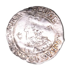 Charles I AD 1625-1649 Silver Sixpence Oxford AD 1644 English Civil War