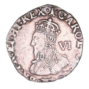 Charles I AD 1625-1649 Silver Sixpence