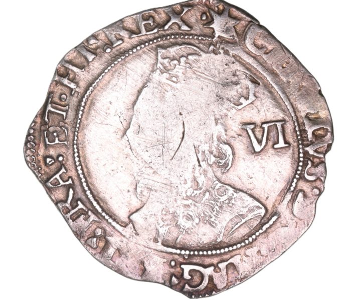 Charles I AD 1625-1649 Silver Sixpence