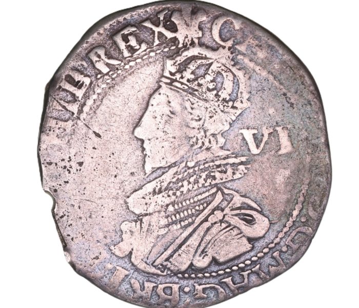 Charles I AD 1625-1649 Silver Sixpence