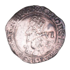Charles I AD 1625-1649 Silver Sixpence