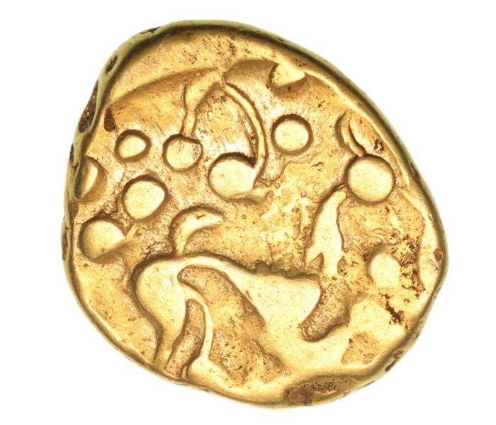 Gallo Belgic 3rd-1st Century BC Gold Stater Ambiani Biface